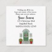 J'ai déménagé ! Maison de Noël Carte de boîtier (Dos)