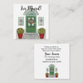 J'ai déménagé ! Maison de Noël Carte de boîtier (Devant / Derrière)