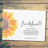 J'ai déplacé la carte Faire-part de tournesol