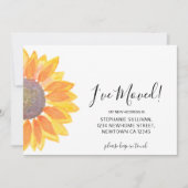 J'ai déplacé la carte Faire-part de tournesol (Devant)