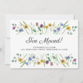 J'ai déplacé le Faire-part de déplacement du Fleur (Devant)