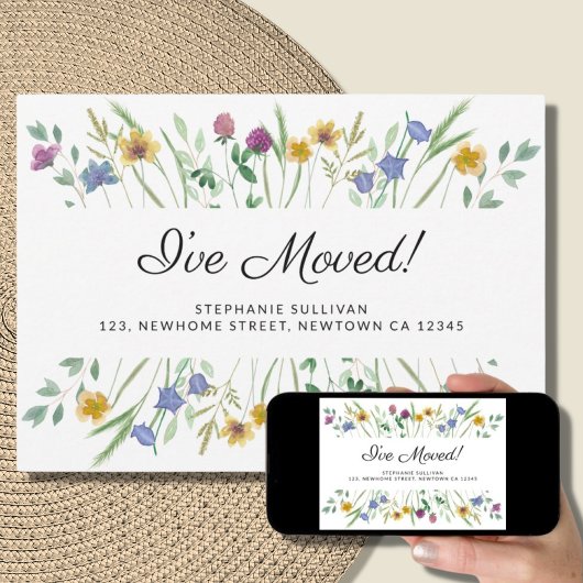 J'ai déplacé le Faire-part de déplacement du Fleur