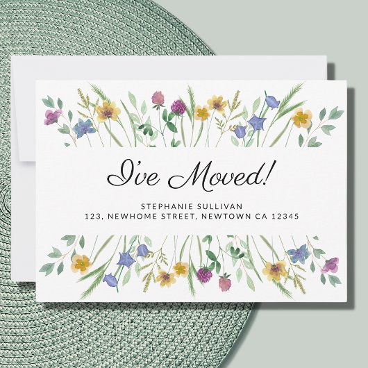 J'ai déplacé le Faire-part de déplacement du Fleur