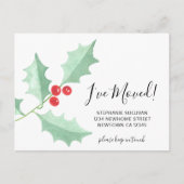 J'ai déplacé Watercolor Holly carte postale Faire- (Devant)