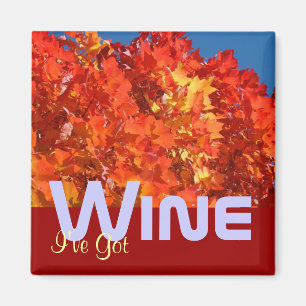 J'ai des aimants à vin qui boivent du vin Feuilles