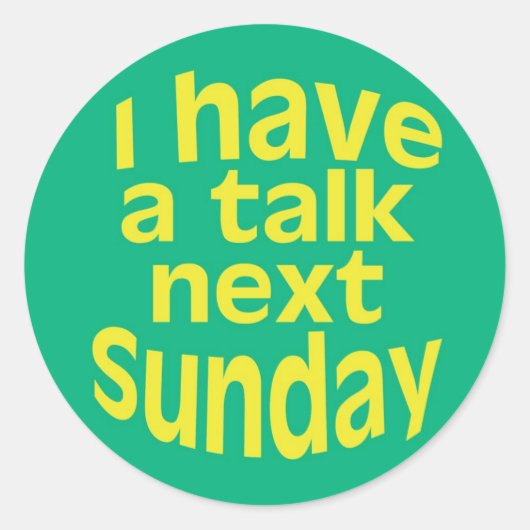 J'ai des autocollants de conférence (Devant)