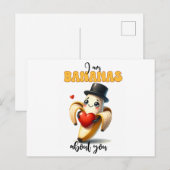 J'ai des bananes pour toi drôle carte de Saint Val (Devant / Derrière)