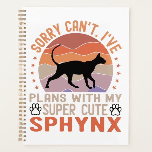 J'ai des plans avec mon chat Sphynx (Devant)