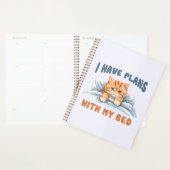 J'ai des plans avec mon lit - Cosy Orange Chat (Devant avec enveloppe)