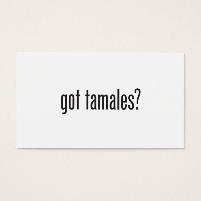 j'ai des tamales (Devant)