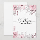J'ai dit une prière pour vous aujourd'hui Carte (Devant / Derrière)