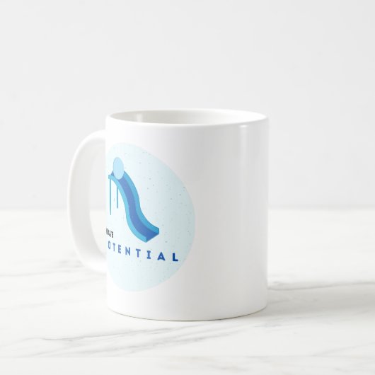 'J'ai du potentiel' Café Mug (Devant gauche)