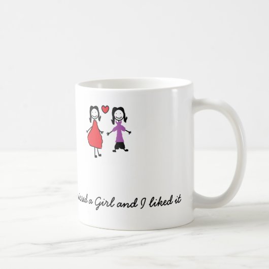 J'ai embrassé une tasse de lesbienne de fille (Droite)
