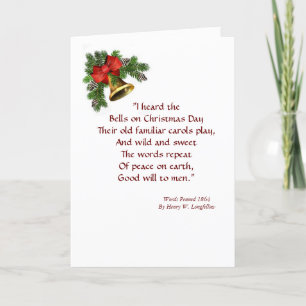 J'ai entendu la carte de Noël de Bells Hymn