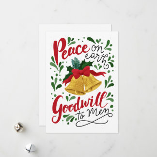 J'ai entendu les cloches Carte de vacances plate