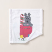 J'Ai Été Bon ! Ensemble de serviettes Scottie (Gant de toilette)