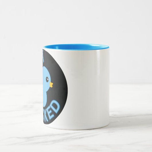 J'ai été canetée dans une tasse bleue (Centre)