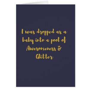 J'ai été lâché en tant que bébé dans une piscine