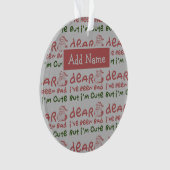 J'ai été mauvais mais je suis mignon premier rose (devant)