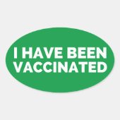 J'Ai Été Vacciné Étiquette (Devant)