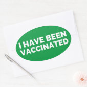 J'Ai Été Vacciné Étiquette (Enveloppe)