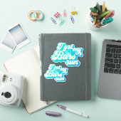 J'Ai Eu Mes Bars Run - Bleu Vinyl Sticker (Couverture iPad)