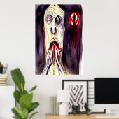 J'ai eu un cauchemar | AI Art Poster (Bureau à domicile)