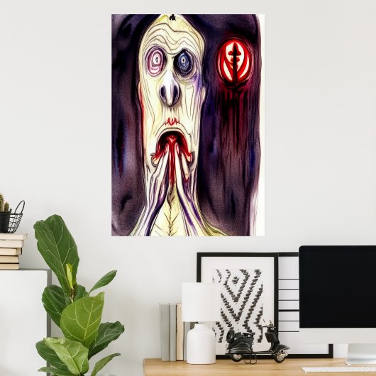 J'ai eu un cauchemar | AI Art Poster (Bureau à domicile)