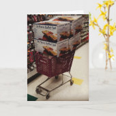 « J'ai faim, les amis. » Carte d'anniversaire (Fleur jaune)