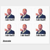 J'AI FAIT ÇA - Biden Stickers Carré 3" (feuille de (Feuille)