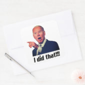 J'AI FAIT ÇA - Biden Stickers Carré 3" (feuille de (Enveloppe)