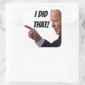 J'AI FAIT ÇA - Biden Stickers Carré 3" (feuille de (Sac)