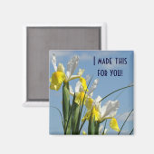 J'ai fait ceci pour vous ! aimant Fleurs d'Iris Ci (Recto/Verso)