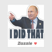 J'AI FAIT QUE Poutine Sticker du prix du gaz (Feuille)