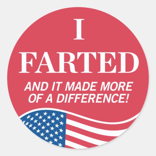 J'Ai Farted Voting Sticker (Devant)
