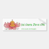 Jai Guru Deva OM-bumpersticker Bumpersticker (Voorkant)