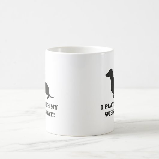 J'Ai Joué Avec Mon Wiener Aujourd'Hui Café Mug (Centre)