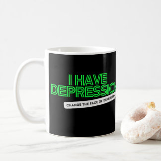 J'ai la dépression Neon Black Plaque CTFOD Mug