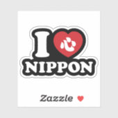 J'AI LE COEUR [AMOUR] STICKER NIPPON (Feuille)