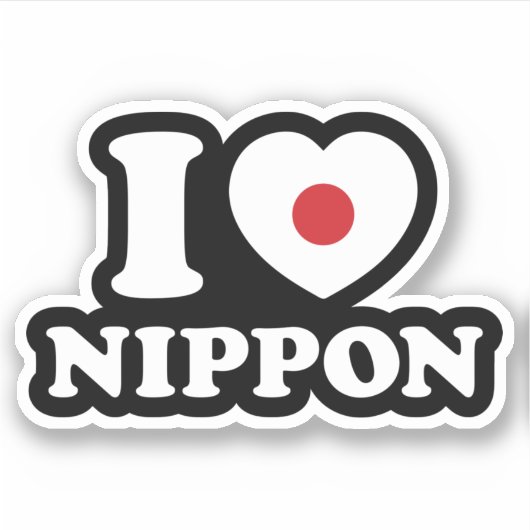 J'AI LE COEUR [AMOUR] STICKER NIPPON (Devant)
