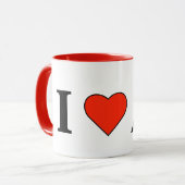 J'ai le coeur coudre de la Mug (Devant gauche)