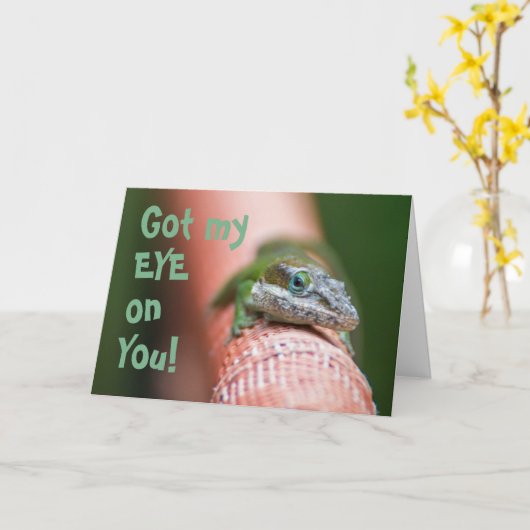 J'Ai L'Oeil Sur Ta Carte De Voeux (Fleur jaune)
