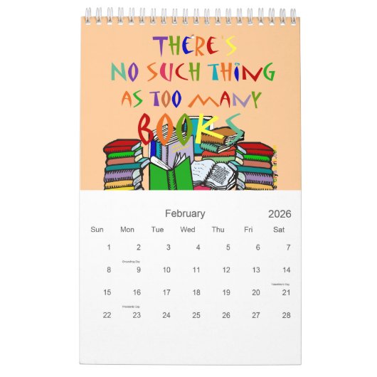 J'ai lu des livres interdits..2023 Calendrier (Feb 2026)