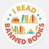 J'Ai Lu Des Livres Interdits Gros Stickers (Devant)