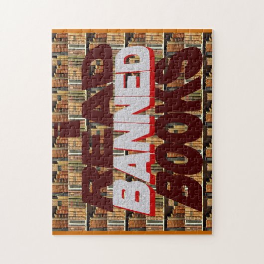 J'ai lu le puzzle de livres interdits (Vertical)