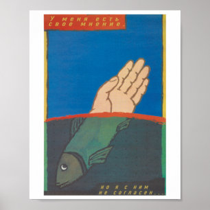 J'Ai Ma Propre Opinion Poster De L'Ère Soviétique