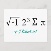 J'ai mangé de la tarte et j'ai aimé ça ! Carte pos (Devant)