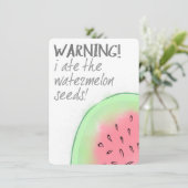 J'Ai Mangé La Faire-part De Grossesse Des Graines  (Debout devant)