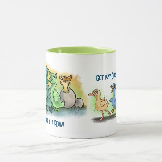 J'ai mes canards dans une Rangée ! ~mug Mug (Centre)