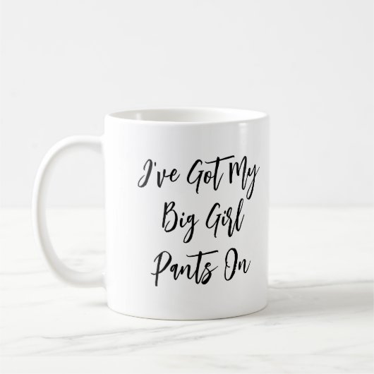 "J'ai mon gros pantalon" Citation Mug (Gauche)